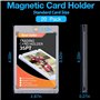 KAHEIGN 12 Pièces Porte-Cartes Magnétiques, 35PT Protecteur DeÉtui de Rangement pour Cartes de Jeu One Touch en Acrylique avec P