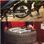 KAHEIGN 39 Pièces Outil de Levier de Pneu, 3Pcs 30CM Cuillères à Démonter Pneus avec 3Pcs Protecteurs de Jante, 15Pcs Bouchons e