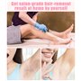 Chauffe cire epilation professionnelle, kit epilation cire 5 paquets de perles d’épilation, 1 bol en silicone et 30 bâtonnets de