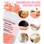 Chauffe cire epilation professionnelle, kit epilation cire 5 paquets de perles d’épilation, 1 bol en silicone et 30 bâtonnets de