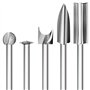 Jeu de Outils de Sculpture sur Bois pour Dremel