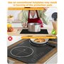 Cexovo Protege Plaque Induction Silicone 52x61 CM Tapis de Protection Plaque Induction Cuisson Induction en Silicone Tapis de Cu