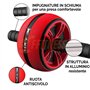 FIT Fitness AB Roller | Grande roue antidérapante pour Abdominaux, bras, épaules et dos. Renforcez l'entraînement à la maison | 