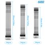 GIAK Bas de Ligne Acier en Acier Pêche Ligne Brochet 72 PCS Bas de Ligne Carnassier 3 Tailles de 15/20/25 cm Fil de Pêche avec S
