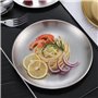 Lot de 3 Assiettes Rondes en Acier Inoxydable,Plats de Service en Inox Plateau,Plateau de Service pour Cuisine Salle à Manger Ca
