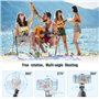 Oderra Trépied Smartphone 3-en-1 avec Perche à Selfie Bluetooth - Télécommande Détachable, 160CM Rétractable + Stabilisation 360