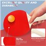 Eckerdromk Raquette de Ping-Pong Set, Professionnel de Tennis de Table avec 1 Extensibles Filet + 2 Raquette + 6 Balles +1 Sac d