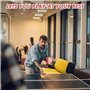 Eckerdromk Raquette de Ping-Pong Set, Professionnel de Tennis de Table avec 1 Extensibles Filet + 2 Raquette + 6 Balles +1 Sac d