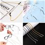 HAOBIN 100 pieces Lunettes Extrémités Chaîne de Lunettes Retenue Embouts de chaîne de lunettes Boucle de Chaîne de Lunettes Conn