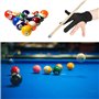 JKJF Lot de 4 gants de billard à 3 doigts pour queue de billard, gants de queue de billard, gants de tir pour homme et femme, ma