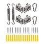 Kit de matériel de voile d'ombrage en acier inoxydable 304 pour installer des voiles rectangulaires et triangulaires pour jardin