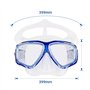 OPAMOO Lunettes de Plongée, Lunettes de Natation avec Réglables, Lunettes de plongée pour Adultes, Vision à 180 Degrés View avec