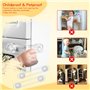 Bloc Porte Securite Bebe, 12 Pièces Transparent Sécurité Enfant pour Porte et Tiroir, Sécurité Armoire Bébé Sans perçage pour Ar