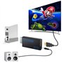 Adaptateur wii hdmi Convertisseur vidéo Full HD 1080P/720P avec Un Port et Une Sortie Audio de 3,5 mm pour Nintendo Wii Jeux Wii