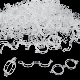 NAROSEBE 300 Pcs Clips de Support pour Plantes, Attache Plante Tuteur Φ 27mm, Clips de Fixation pour Tomates, Clips de Vigne en  NAROSEBE 300 Pcs Clips de Support pour Plantes