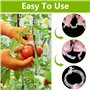 NAROSEBE 300 Pcs Clips de Support pour Plantes, Attache Plante Tuteur Φ 27mm, Clips de Fixation pour Tomates, Clips de Vigne en