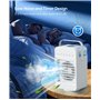 Ventilateur Climatiseur Mobile, mini Climatiseur Portable, Refroidisseur d'air 4 en 1 avec 70° Oscillation,4 Vitesses de Ventila