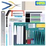 WiMas 64 Pièces Modeler Basic Tools Kit, Gundam Modèle Outils Kit, Hobby Building Craft Set pour la Construction du modèle de Ba