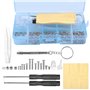 500 Pièces Kit de Réparation de Lunettes avec Mini Tournevis