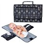 WANDGU Portable Tapis à Langer: Matelas à Langer Pliable avec Distributeur de Lingettes et Coussin pour Tête