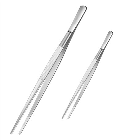 Diompirux 2 Pcs Pince Cuisine 304 Inox Pince de Precision