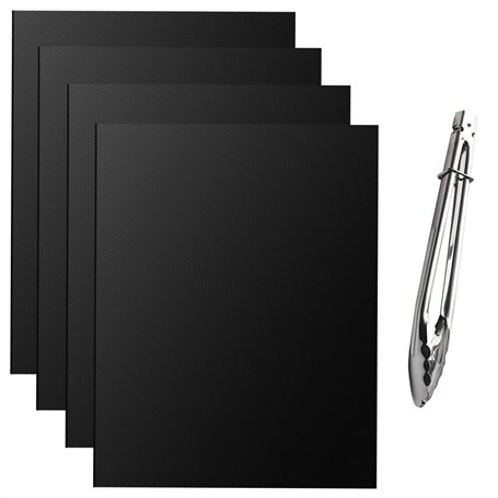 Diompirux 4 Pièces 50x40cm Cuisson Barbecue Tapis Anti-adhérent