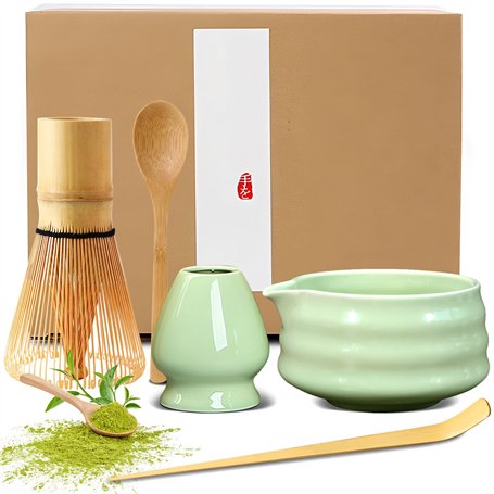 5 pièces Matcha Kit Fouets à Matcha Convient à la Préparation de Thé Matcha pour la Maison