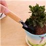 OFKPO 3 pcs Outils de Jardin, Petite Pelle Râteau et Bêche Manche en Bois pour Plantes en Pot, Outil de Sécurité des Enfants Int