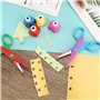 Lot de 6 Ciseaux de Bricolage pour Enfants avec 6 Perforatrices à Papier, 6 Formes de Coupe Différentes, Ciseaux à Papier pour E