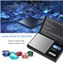 Balance de Poche avec Écran LCD Rétroéclairé（7 Unités）Petit Balance de Bijoux Balance de Cuisin