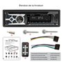 iFreGo Autoradio avec Lecteur CD Bluetooth Mains Libres, Bluetooth 1 DIN USB/TF/Lecteur MP3/AUX in,Radio FM/AM, RDS, RCA, Foncti