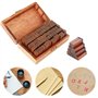 IWILCS Tampon Lettre Alphabet avec Chiffres et Symboles, 70 pièces Jeu Destampes avec Boîte de Rangement Lettre Numéro Icône pou