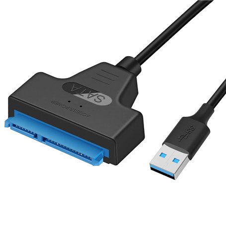 Cable sata to usb Adaptateur usb sata Compatible avec les disques durs externes et internes Adaptateur SSD/HDD 2