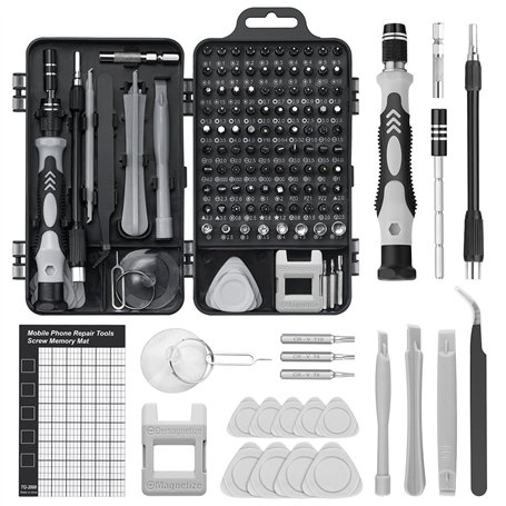 Ensemble Tournevis De Precision 122 en 1 pour réparer téléphones