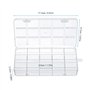 MumdoYAL 2 pièces boite rangement plastique,boite rangement vis,boite a bijoux,rangement bijoux,avec 15 compartiments et couverc