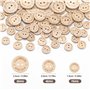 bouton bois 140 pièces ,boutons mercerie, boutons 2 trous,bouton bois naturel idéal pour coudre et créer des décorations 15/20/2