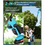 Sécateur Électrique Sans Fil 50mm - Sécateur Télescopique avec 2 Mètres Perche Télescopique, 2 x 2000mAh Batterie avec écran d'a