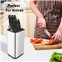 Foydrema Bloc Couteaux Cuisine Vide - Inox Porte Couteaux de Cuisine plus de 8 Couteaux - Grand Range Couteaux de Cuisine - Supp