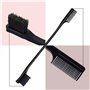 Brosse Coiffeurs de Bord de Cheveux, 2 Pcs Double Face De Contrôle, 2 en 1