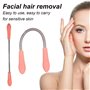 Epilateur Visage, 2 Pcs Épilateur de Visage à Ressort, Epilateur Visage en Métal, Épilateur À Bâtonnets D'Épilation Du Visage, O
