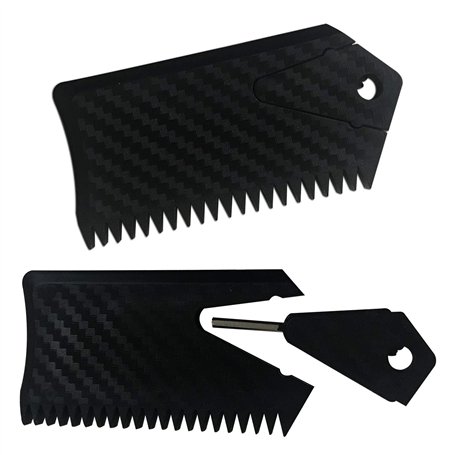 iBOARD Lot de 2 peignes à cire + clé d'aileron pour planche de surf et longboard