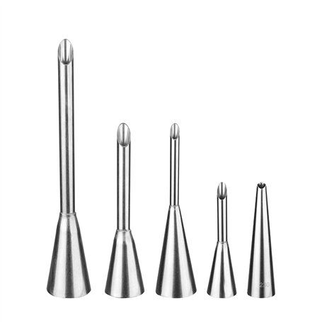 5 Pièces Douille à Pâtisserie Inox