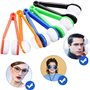 20 Pcs Générique Lunettes de Soleil Brosse Nettoyage Outil, Lunettes de Soleil Outil de Nettoyage, Portable Microfibre Brosse Lu