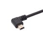 Mini câble USB 2.0 A mâle vers angle, cordon de charge de synchronisation de données mini 5P à angle droit de 90 degrés pour Gar