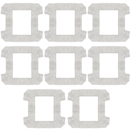 HUAREW Lot de 8 tampons de nettoyage de rechange pour Ecovacs Winbot W1 W1 Pro
