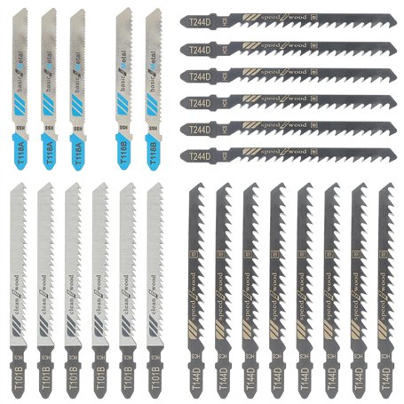 HUAREW 25 pièces Jeu de Lames de Scie Sauteuse
