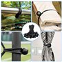 Lot de 50 tendeurs élastiques avec Boule – Tendeur de bâche, Sandow élastique, Corde élastique – Boucles Extensibles Noires avec