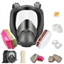 Sumeber Combinaison complète 19 en 1 - Masque respiratoire réutilisable - Masque à gaz complet avec filtre - Masque anti-poussiè