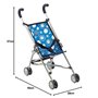 Bayer Chic 2000 601 01 Mini buggy "Roma" Design bleu avec motifs
