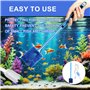 Kit de nettoyage pour aquarium, comprend 1 Aquarium Fish Tank Aspirateur avec Pompe à Siphonner Eau avec Filtre à Gravier et 1 b
